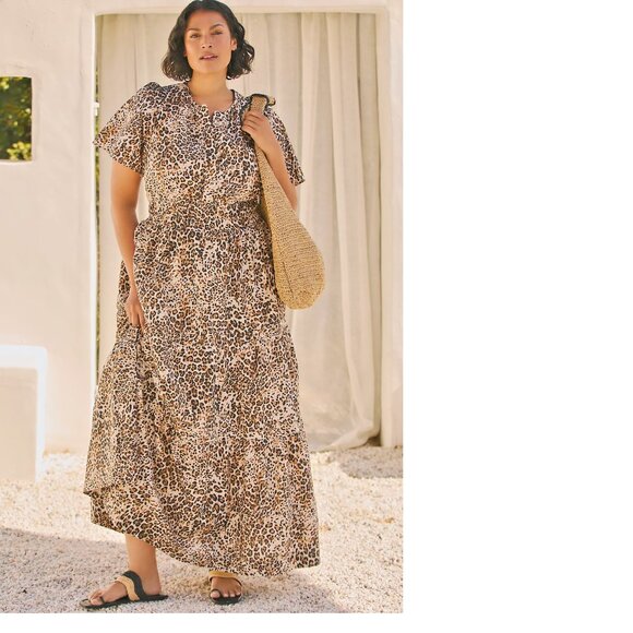 Anthropologie Animal Print Maxi Dress - Picture 3 of 5